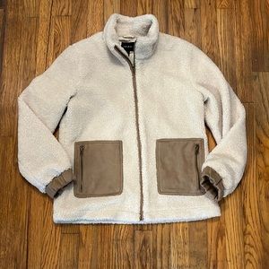 Women’s sherpa zip up jacket